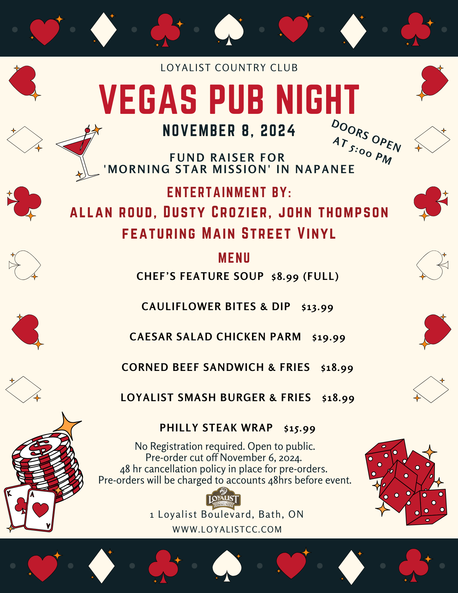 Loyalist is hosting Vegas Pub Night on November 8, 2024