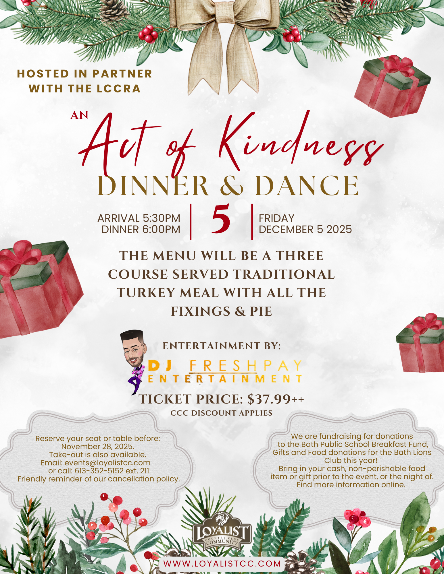 December 5, 2025 Act of Kindness Dinner & Dance