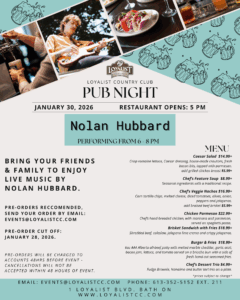 January 30, 2026 Nolan Hubbard Pub Night